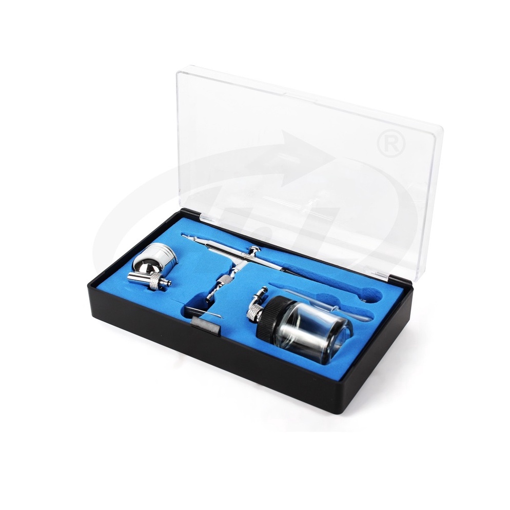 

HL EW33 Pen Air Brush Kit Paint Spray Gun 22cc Dual Cup ART R9E5