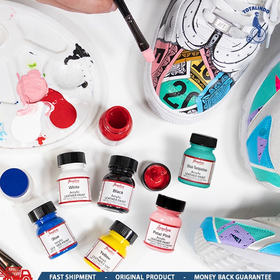 

Angelus Acrylic Leather Paint 1 oz 295ml Cat khusus sepatu tas sofa jaket dan jok mobil ART Q7C3