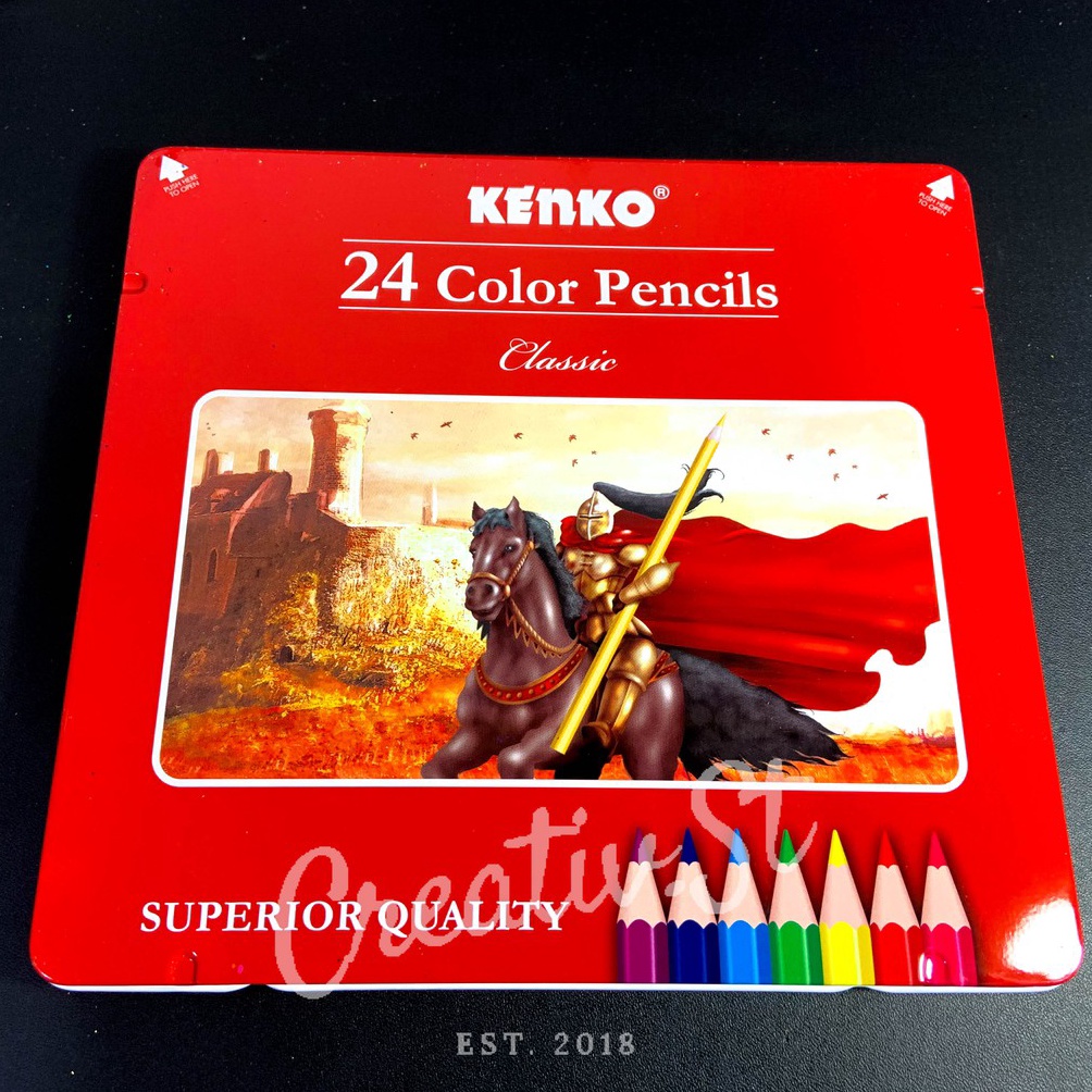 

Kenko Tin Case Pensil 24 Warna Kaleng Color Pencil ART R1E3