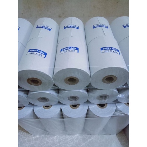 

KERTAS KASIR SETRUK HVS 1PLY 75x6mm paket 1 roll Printer Dontmatrik ART G9H5