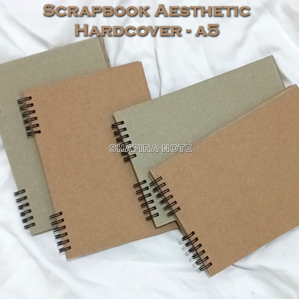 

Hardcover Scrapbook A5 Vintage Album Foto Coklat Strory Book Notebook Buku Gambar Sketsabook Notebook ART L5F1