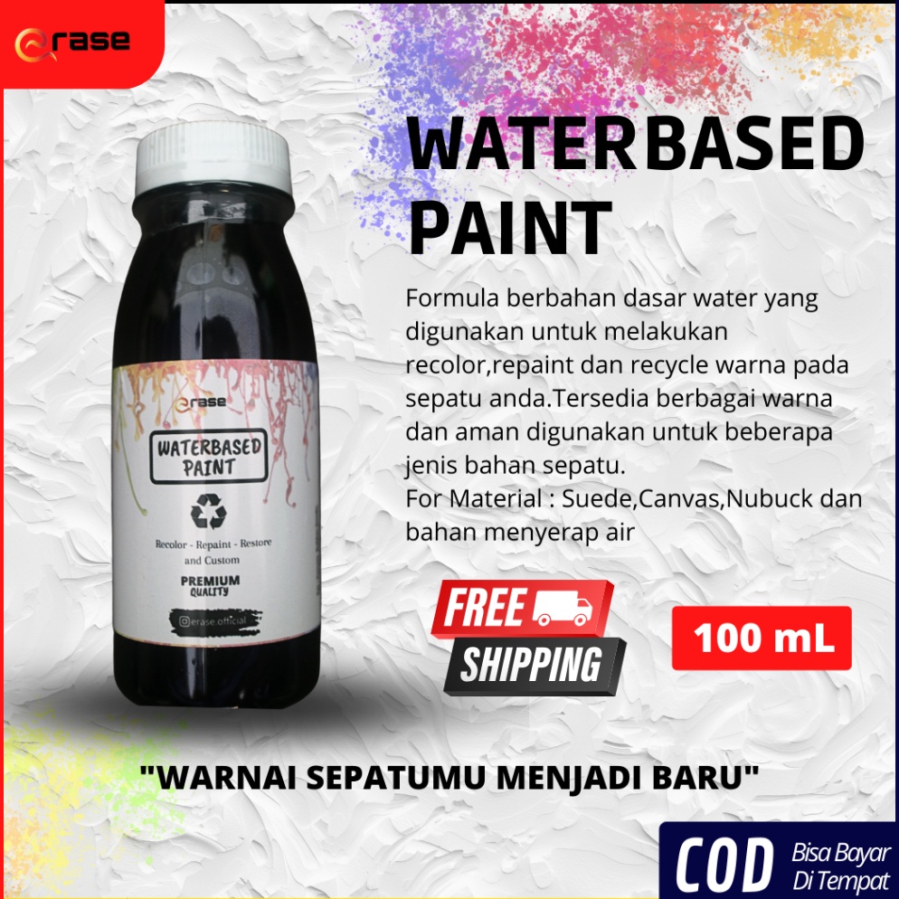 

Cat SepatuTopiTas Erase Waterbased Paint 1mL ART K4J5