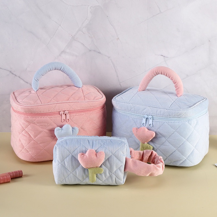 

KENSHO Kotak Pensil Sleting Motif Bunga Tulip Flower Handle Pastel Pouch Makeup Aesthetic Tulip Tas Aksesoris Wanita Lucu Import Zipper Flowers ART Y2R8