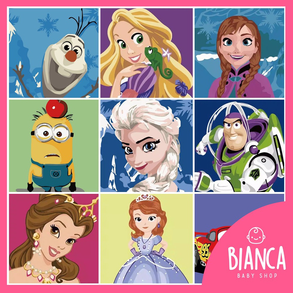 

1 BIANCA Prakarya Anak Painting Number Bahan Kanvas Painting Kanvas By Number ART Y6H8