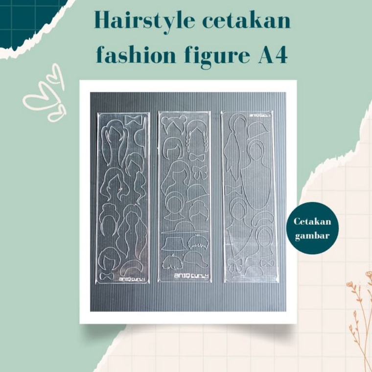 

penggaris cetakan hairstyle A4 ART I1M7