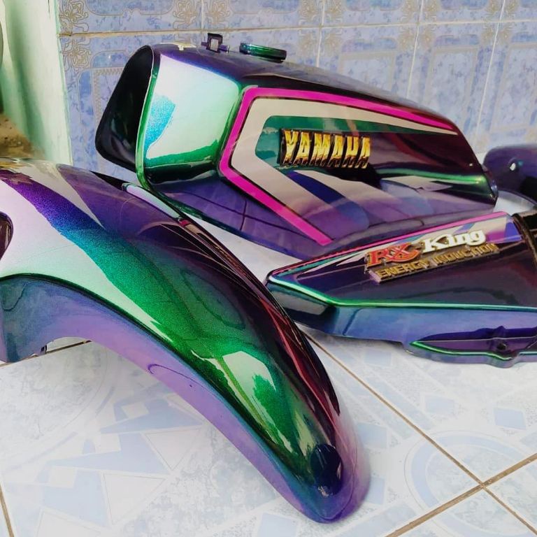 

Cat Bunglon Pu 3 Warna Green Purpel Blue Hijau ART L7N3