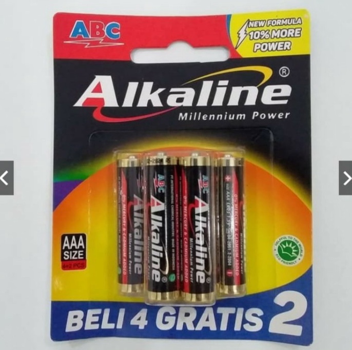 

BATERAI ALKALINE A2 A3 ISI 6 ART Y6C9