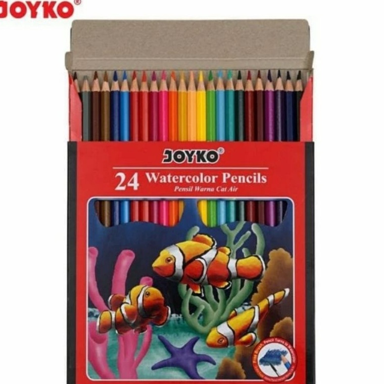 

Watercolor Pencils Pensil Warna Cat Air Joyko WCP111 24 Colors Warna ART Z5A4