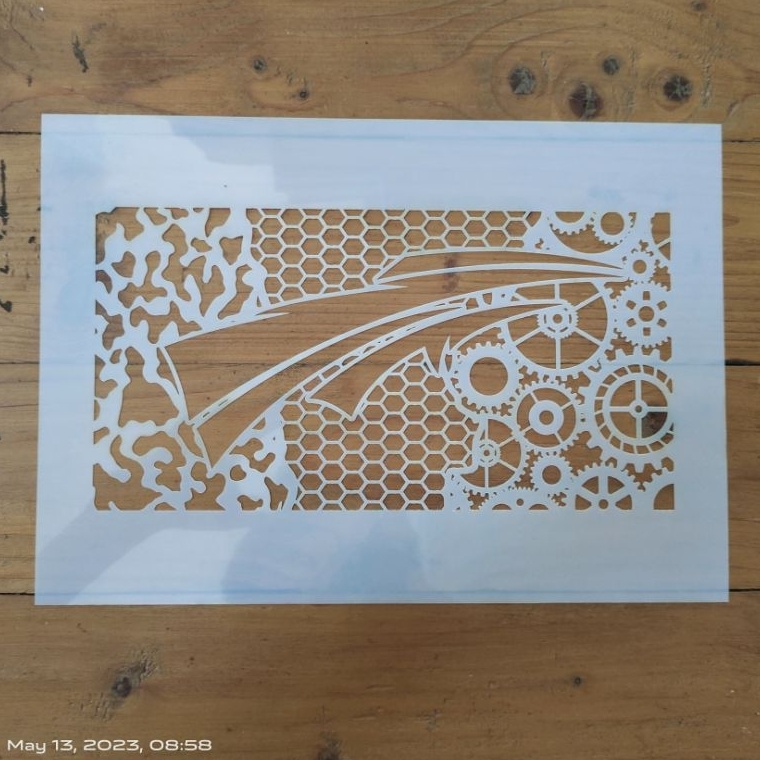 

Custom Cetakan Stencil Stensil Custom Cetakan Stencil Custom Mal Air Brush Cetakan Roll Cat Ukuran A4 A5 dan A6 Stencil Custom Design Bebas ART C6L5