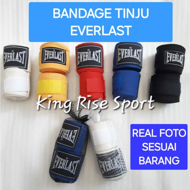HandWrap Boxing/ Bandage Tinju, MuayThai EVERLAST 2,4 Meter / 4,8 Meter (1 pasang)