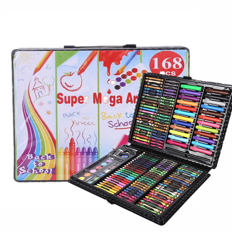 

WD Crayon Set 168pcs Krayon Mewarnai Anak 168pcs Pensil Warna Set 168pcs ART Z3A2