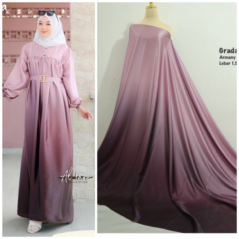 Bergaransi Kain Gradasi Warna Kain Polos Gradasi Kain Campur Warna Kain Bridesmaid Kain Mewah