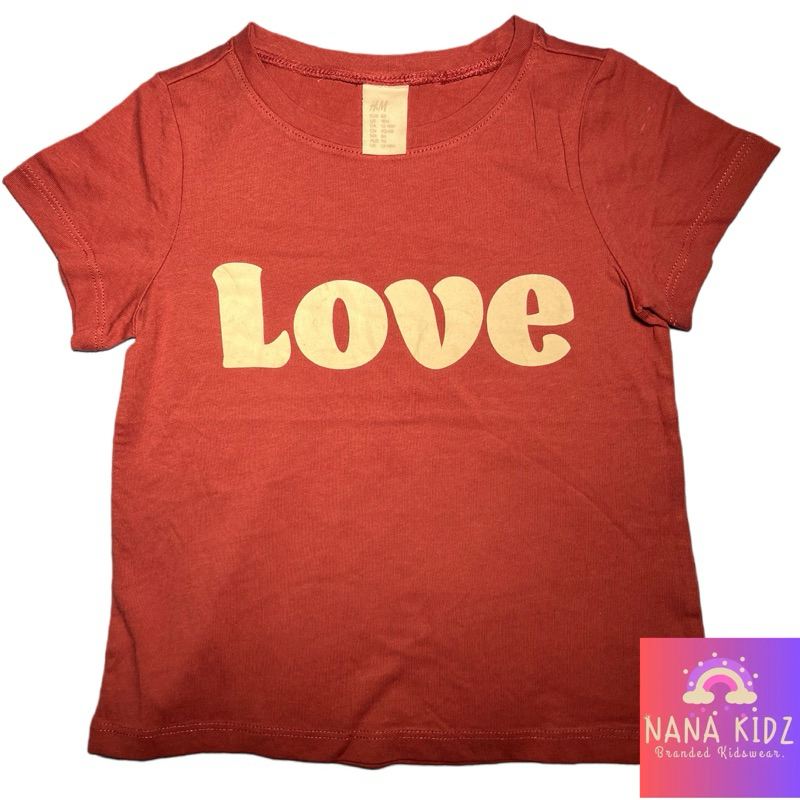 kaos anak perempuan H*M