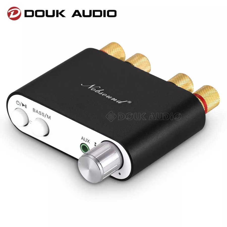 NOBSOUND NS-10G Audio Mini Amplifier HiFi 2x50w w BT5, SoundCard, Bass Button