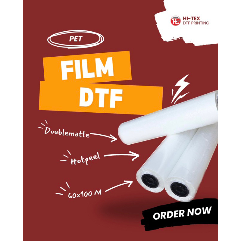 PET FILM DTF, DOUBLEMATTE 60x100
