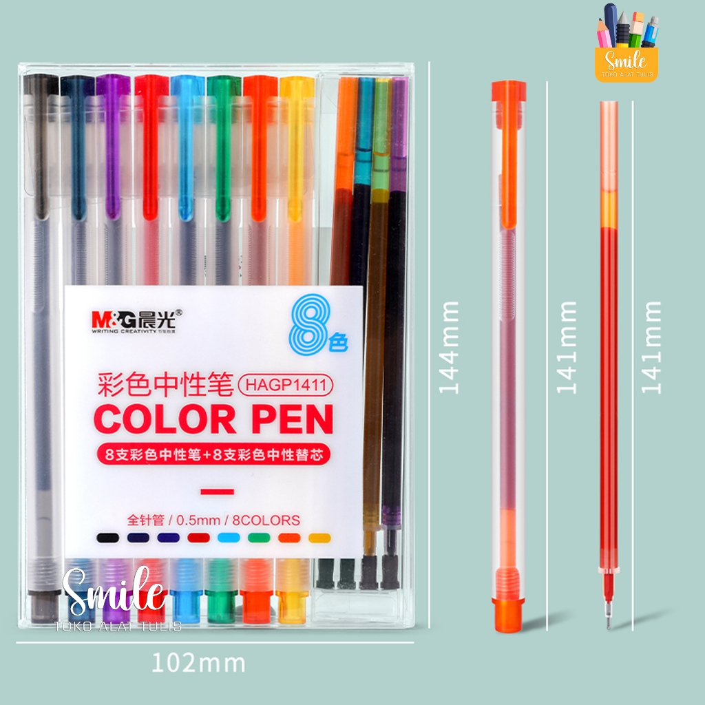 

M&G HGP1411 Gel Pen Pulpen Gel 0.5mm Berbagai Macam Warna - SM4020