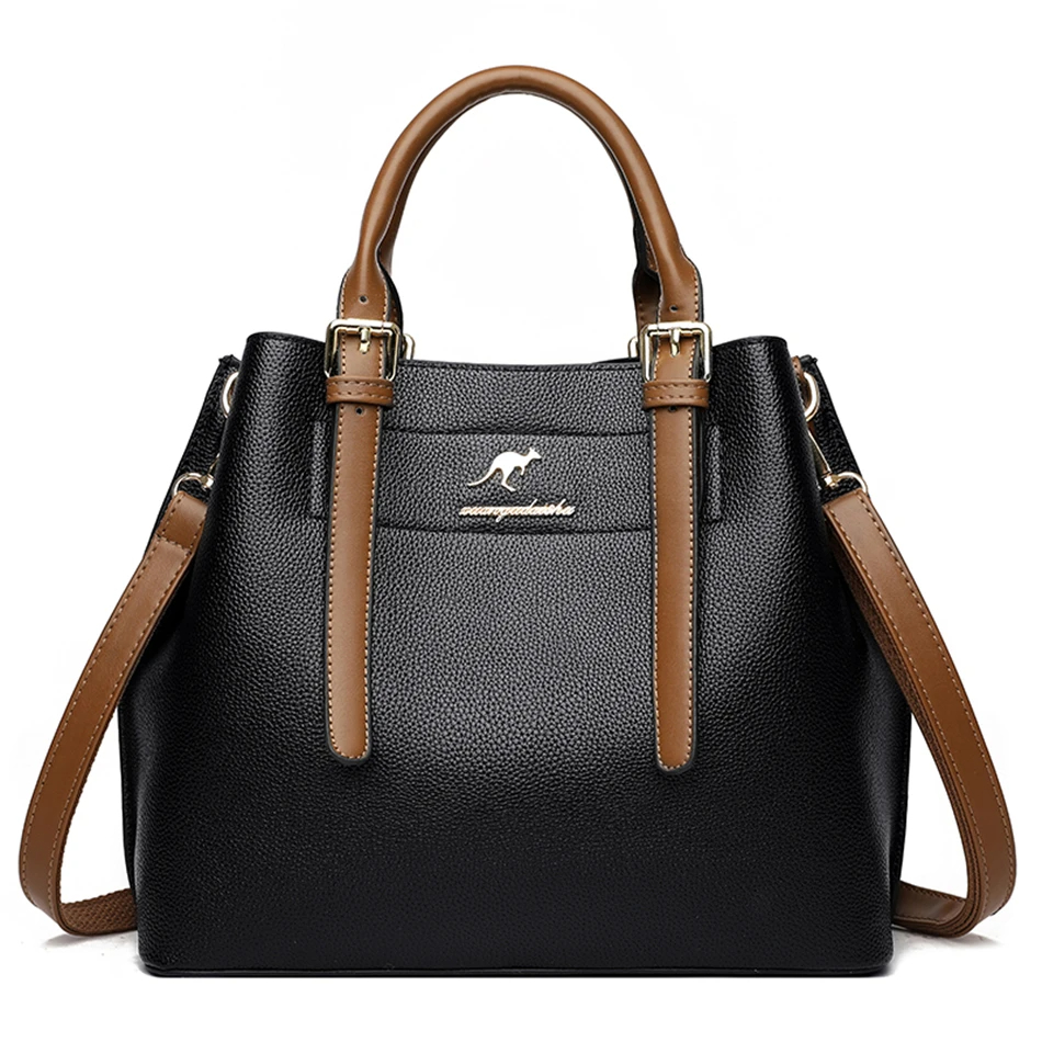 Atsor.id Hanabi ( COD ) Tas Selempang Jinjing Wanita Bahan Kulit PU dilengkapi Tali Panjang Tersedia