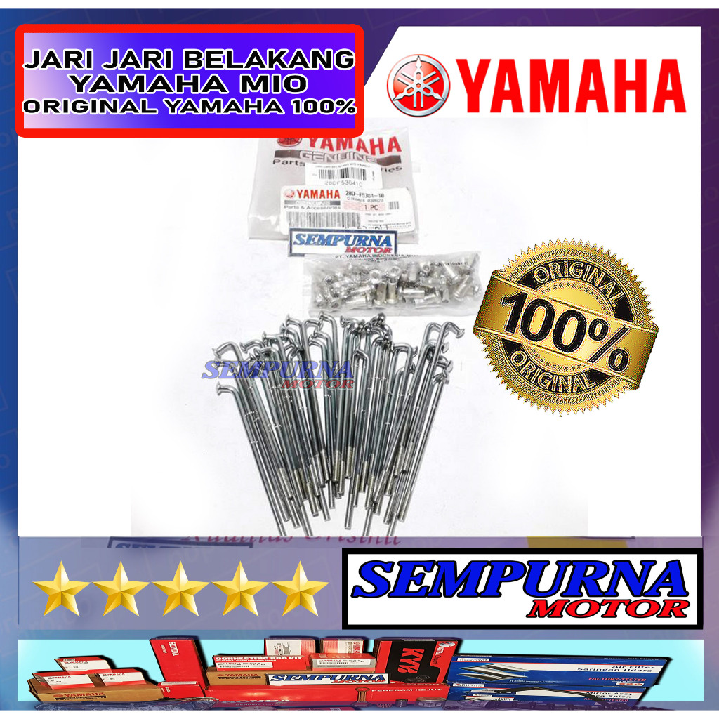 28D-F5304-10 Jari Jari Belakang Mio 100% Original Yamaha Asli Ori YGP