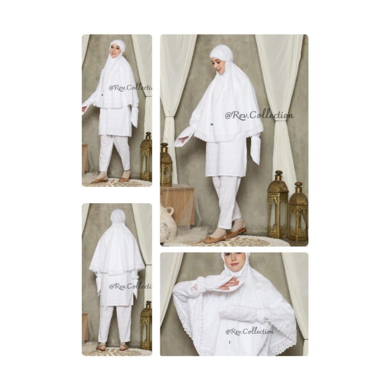 Setelan Ihrom Wanita Set | Baju Haji Dan Umroh Wanita