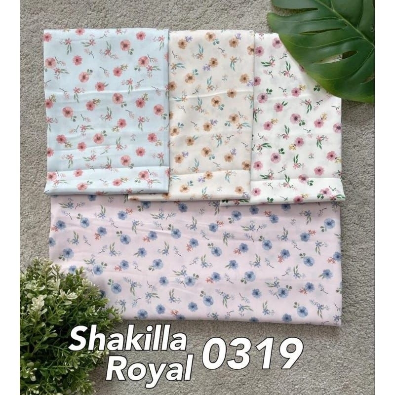 Kain Shakila Premium Royal Motif Bunga 1/2M Shakila Premium Motif Bunga
