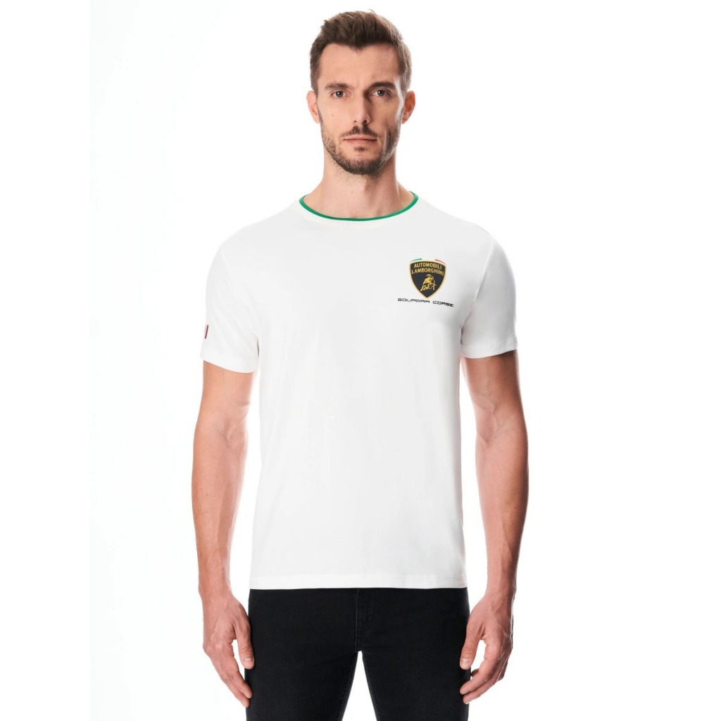 LAMBORGHINI 100% Original ITALY Baju Kaos TShirt Pria White