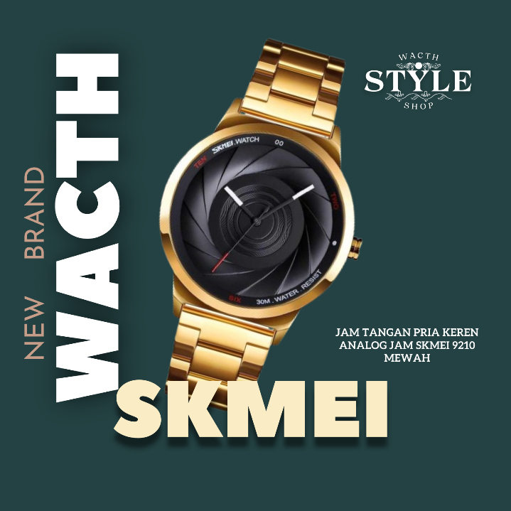 Jam Tangan Pria Keren Analog Jam SKMEI 9210 Mewah