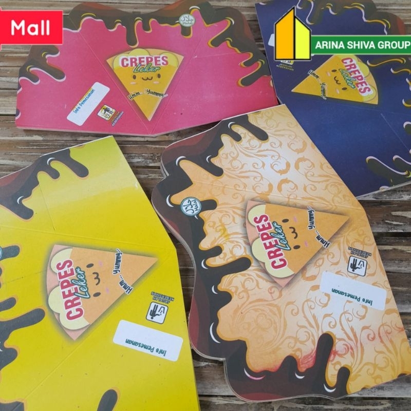 

100 LEMBAR KEMASAN CREPES JUMBO BAHAN DUPLEK PUTIH SUPER QUALITY | KERTAS KREPES CRISPY HIGH QUALITY | BOX LEKKER WAFFLE CROFFLE MURAH PRODUK TERBARU | TOKO KEMASAN ONLINE | TOKO ANEKA KEMASAN OFFICIAL | ARINA SHIVA GROUP | SHIVACORP 2082
