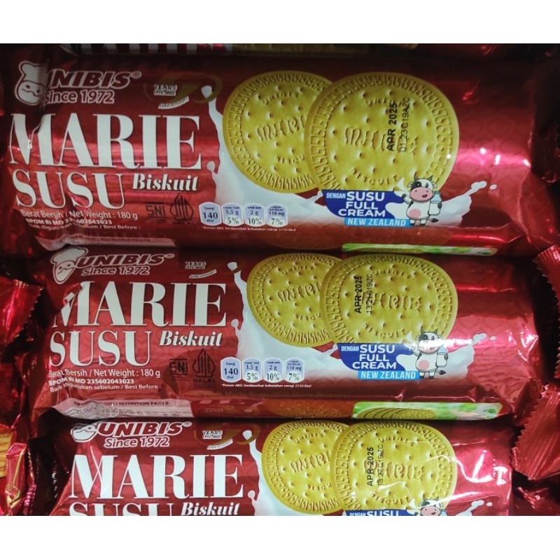 

UNIBIS biskuit marie susu 180gr