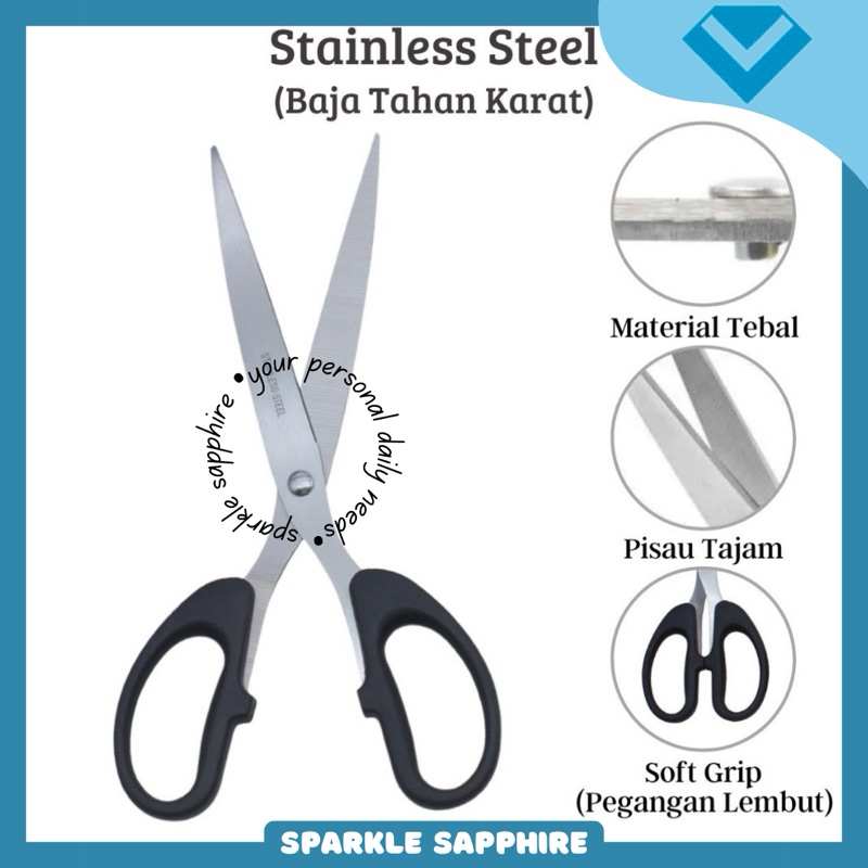 

Gunting Baja Tahan Karat • Stainless Steel Gunting Serbaguna Multifungsi