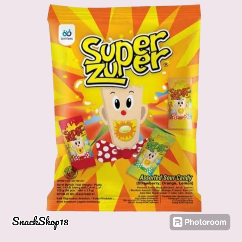 

Super zuper Assorted Bag | 1 pack isi 40 butir @ 2.5 gram