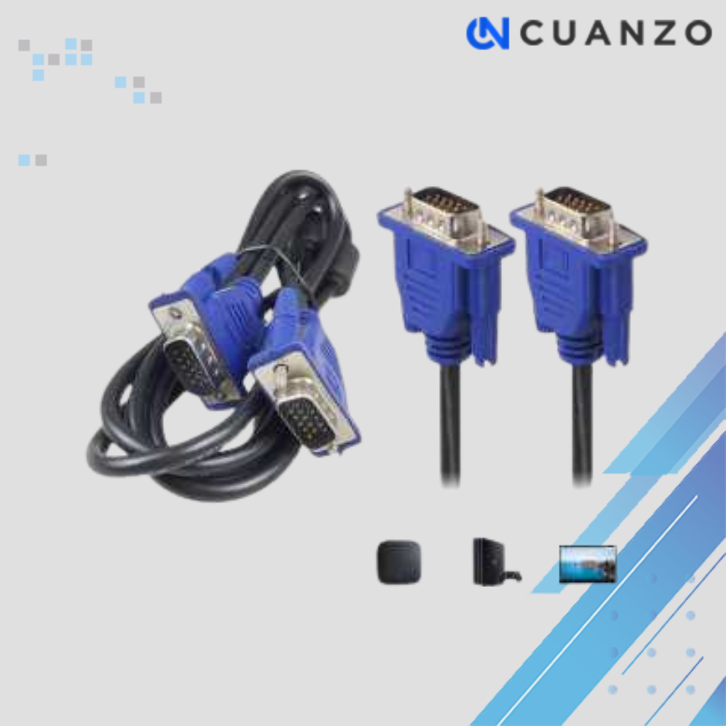 Kabel VGA 15 Pin Male ke Male / Kabel Converter Adapter HDMI Male To VGA Male Converter Adapter PS3 