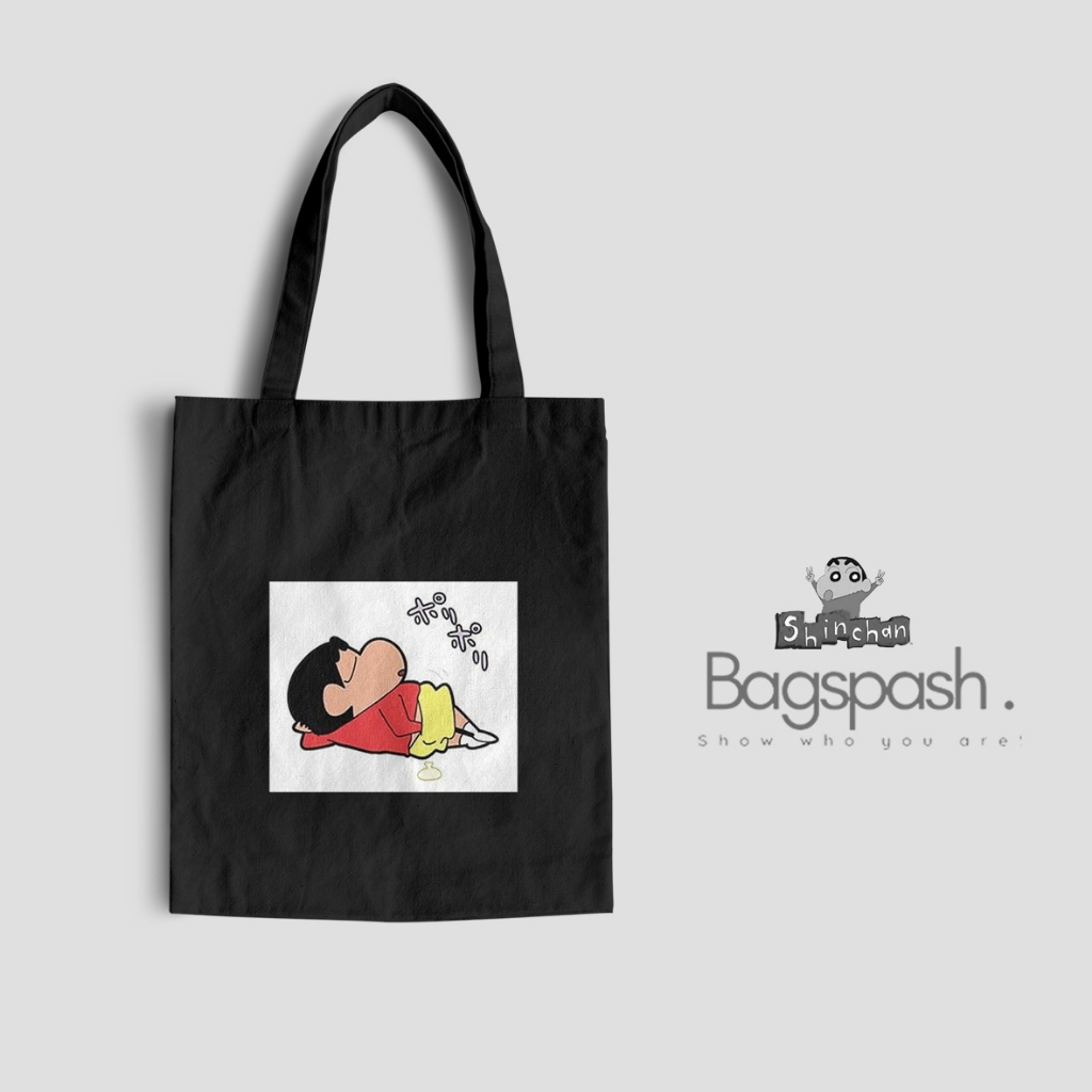 Totebag Sinchan Lucu Tote Bag Tas Wanita Kartun Sinchan TH1