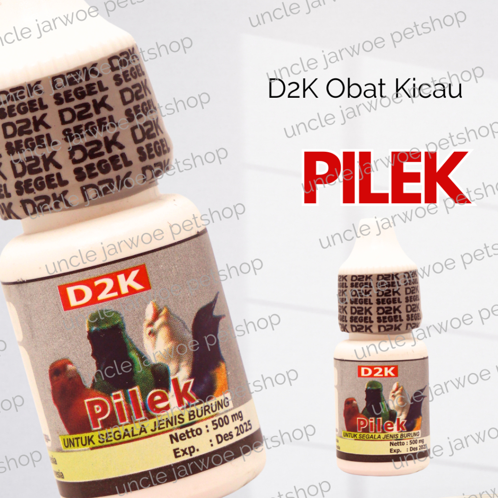 PILEK D2K OBAT BURUNG SAKIT PILEK HIDUNG BERLENDIR NGOROK BULU NGEMBANG