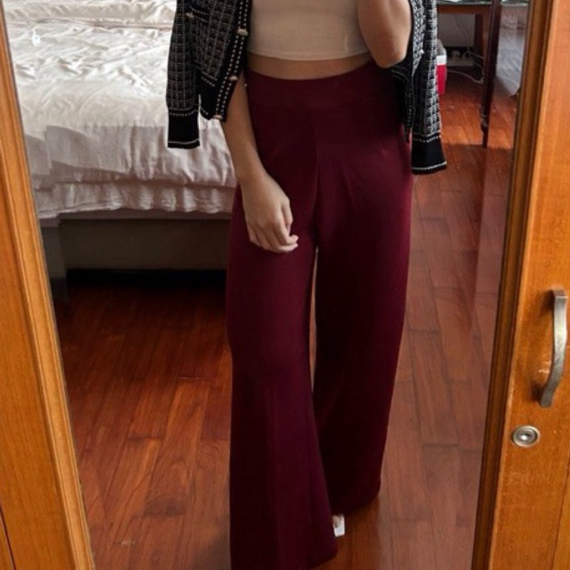 Avgal pants maroon sz S