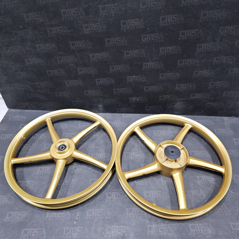 Velg Velek Racing CNC 522 P5 R17 Supra X 125 Fit New Tromol Gold