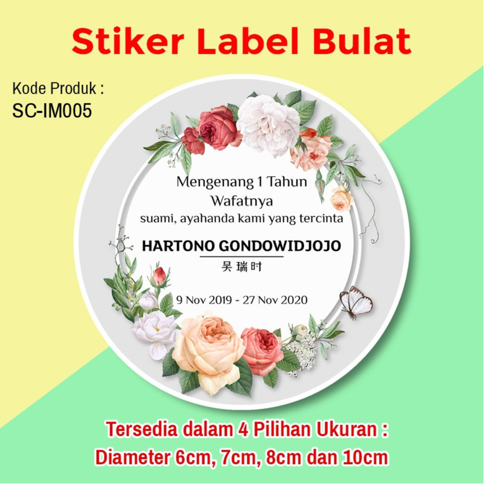 

STIKER LABEL ACARA 7 40 100 NUJUH NYEWU HARI WAFAT STICKER IN MEMORIAM