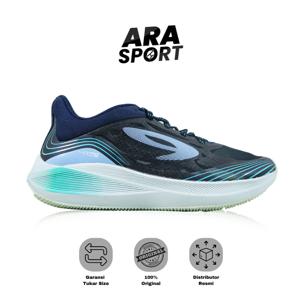 SEPATU LARI 910 ORIGINAL HAZE VISION 1.0 - BIRU TUA/ABU/HIJAU
