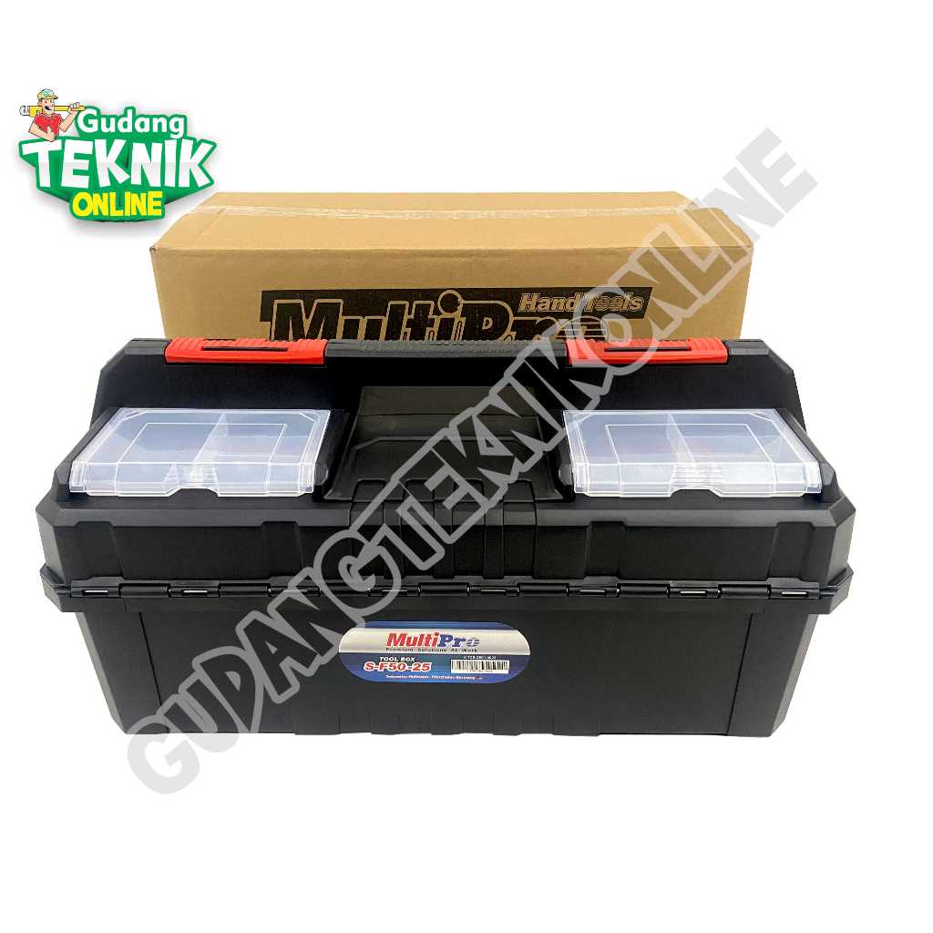 MULTIPRO Tool Box Plastik 2 Susun 25" S-F50-25 OEO1.0025 / Toolbox Alat Tempat Kotak Simpan Perkasa 