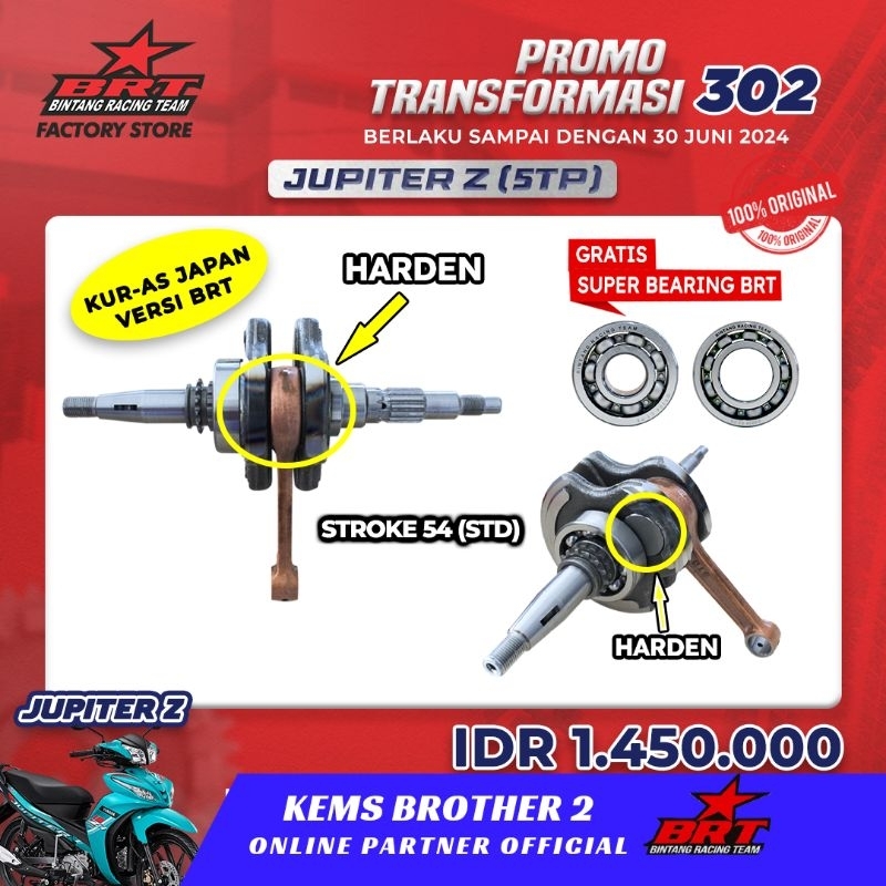 KRUK AS BRT JUPITER Z JEPANG FREE BERING KRUK AS BRT