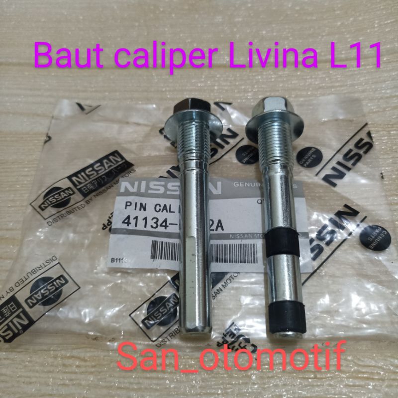 Pin caliper baut kaliper Nissan grand Livina 1set 2pc Original