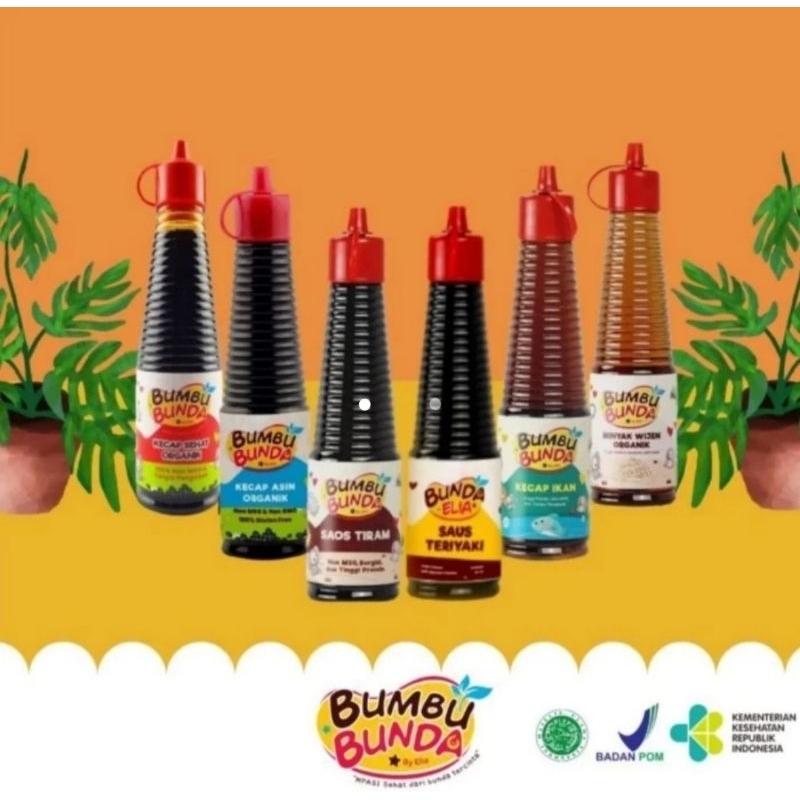

Bumbu Bunda By Elia Kecap dan Saus Organik MPASI anak bayi NON MSG