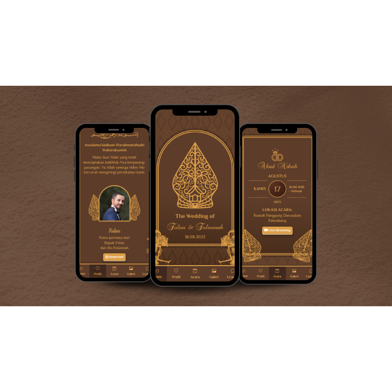 Undangan Digital Website Premium Adat