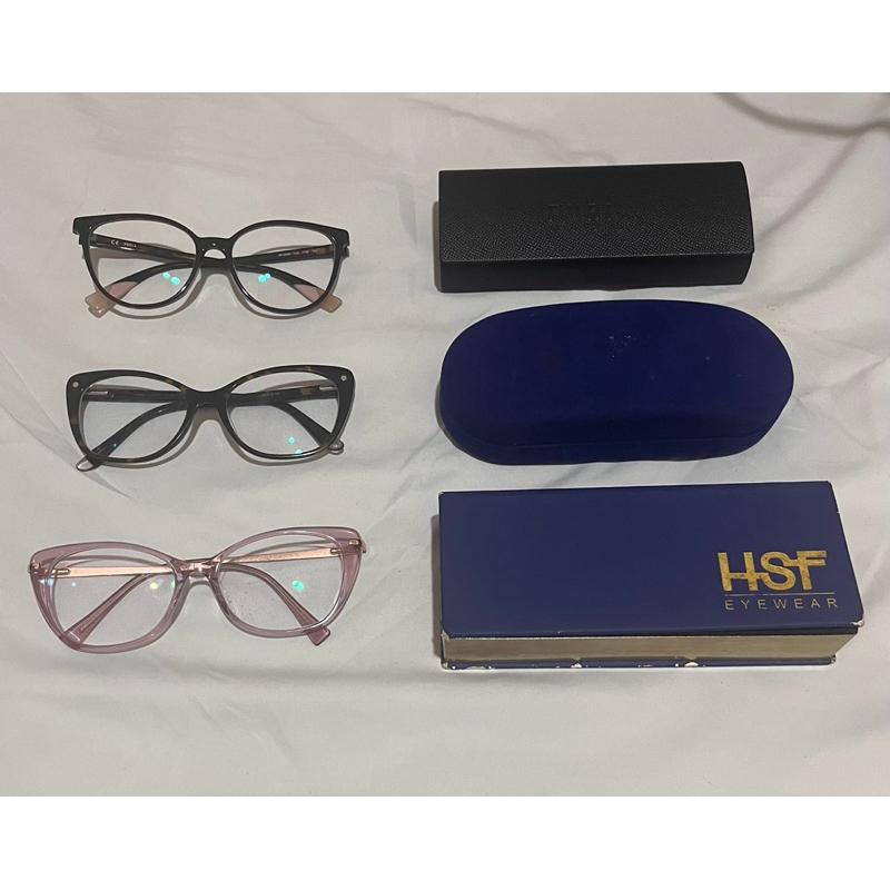 Preloved Frame Kacamata Furla dan HSF eyeware