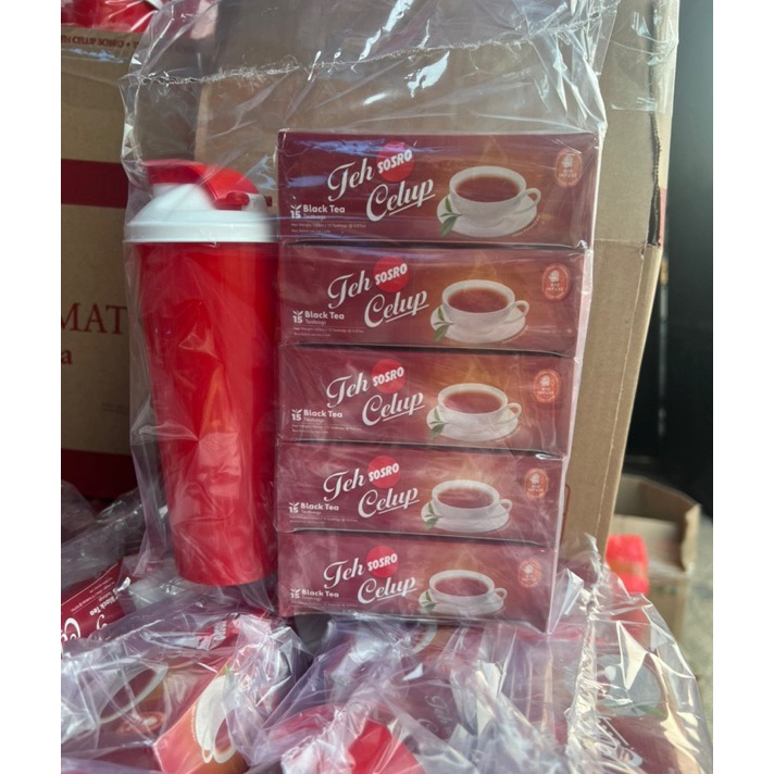 

COD NEWPRODUCT Teh celup sosro 5 bok free tumbler