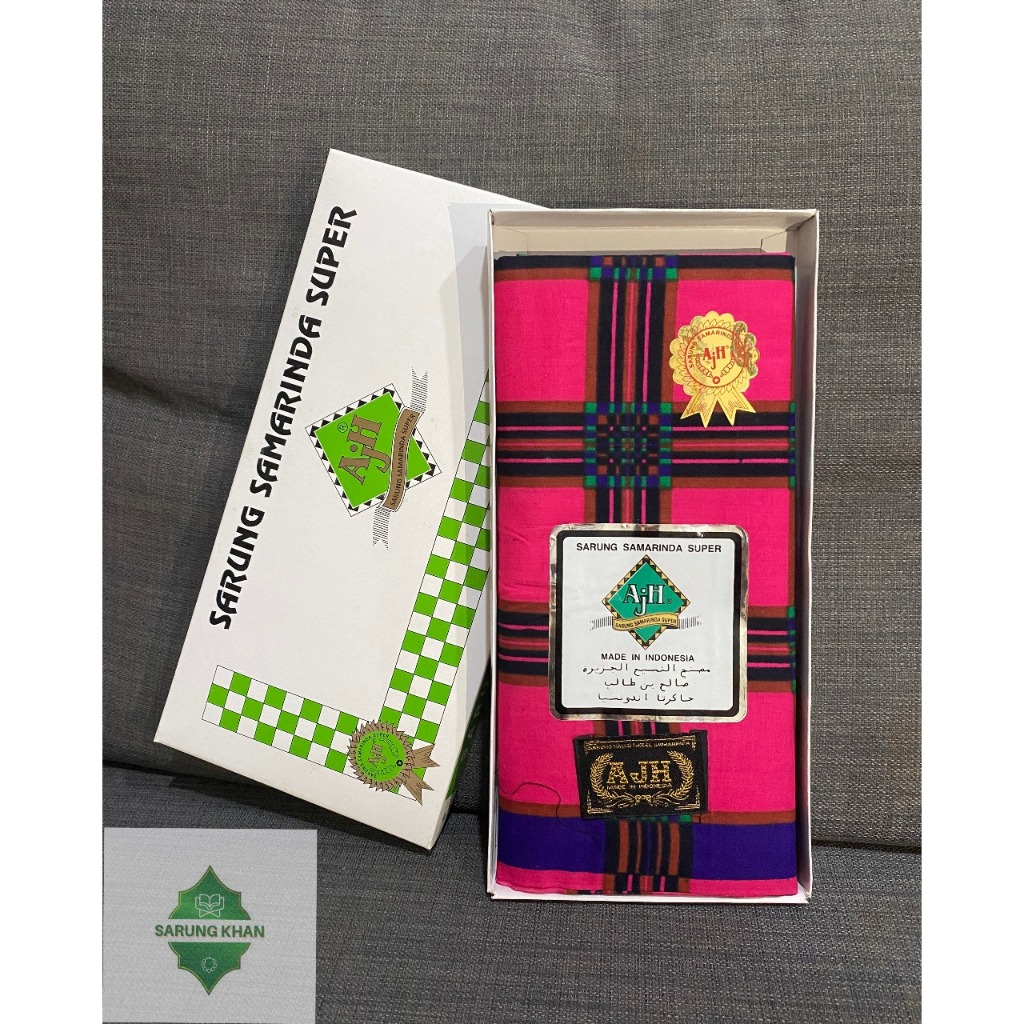 Sarung Katun Premium Lebaran Ibadah Ramadhan AJH Samarinda Pria #3 (grosir)