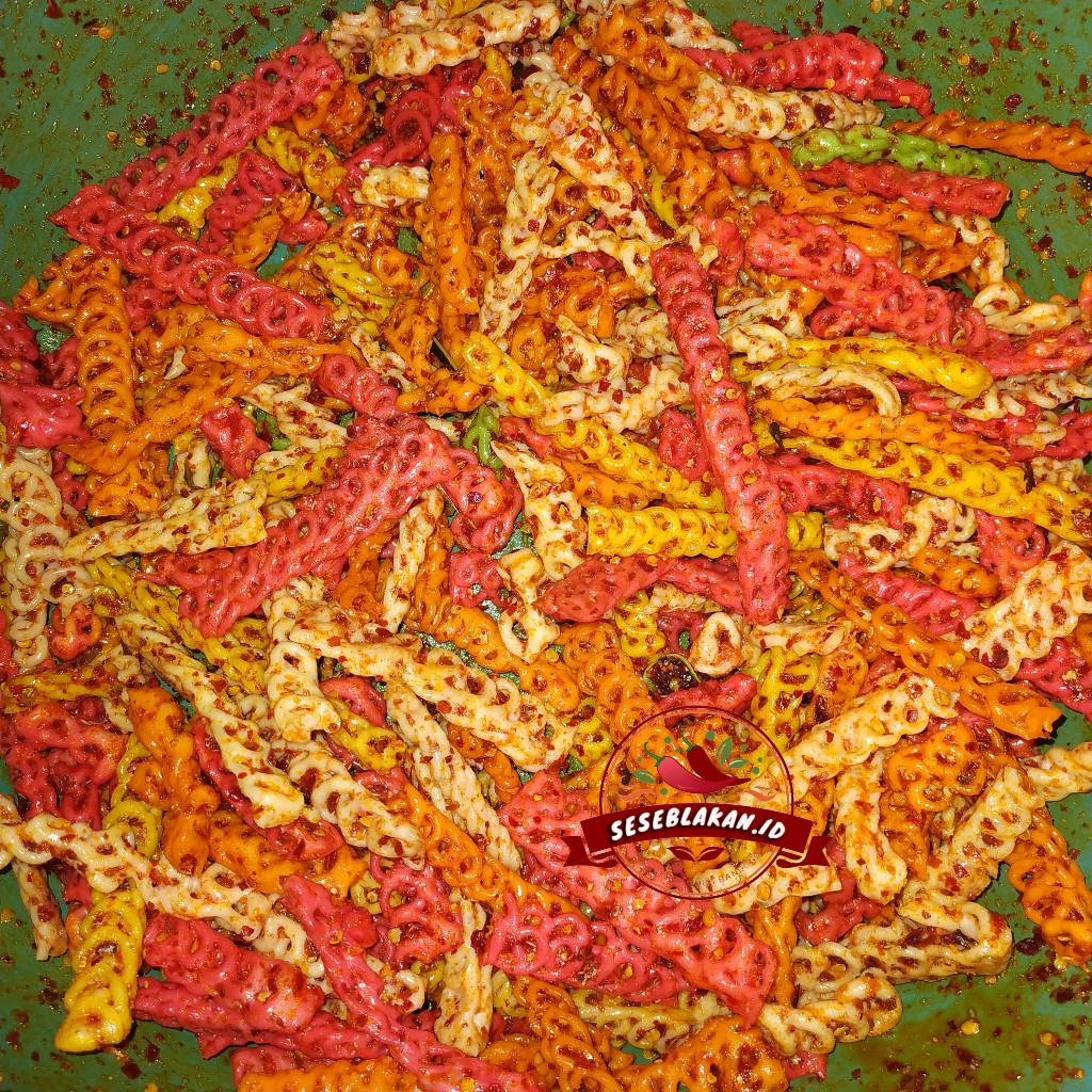 

Seblak kerupuk kepang extra pedas daun jeruk isi 500 gr