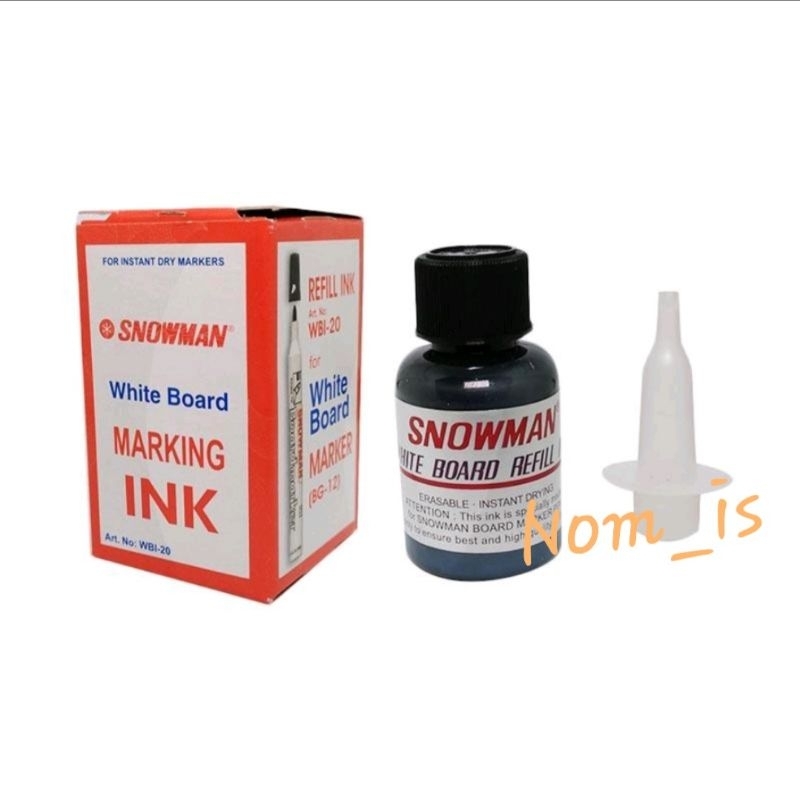 

Tinta Refill Whiteboard / Whiteboard Marking Ink Snowman WBI 20