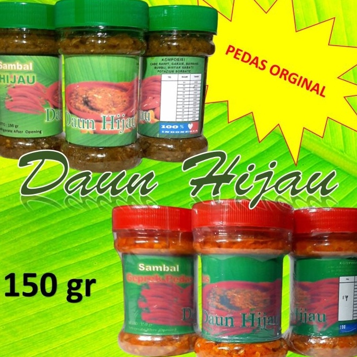 

Penjualan TerbaikCOD Aneka Sambal Geprek Pedas dan Sambal Hijau 15 Gr Original Pedas Daun Hijau