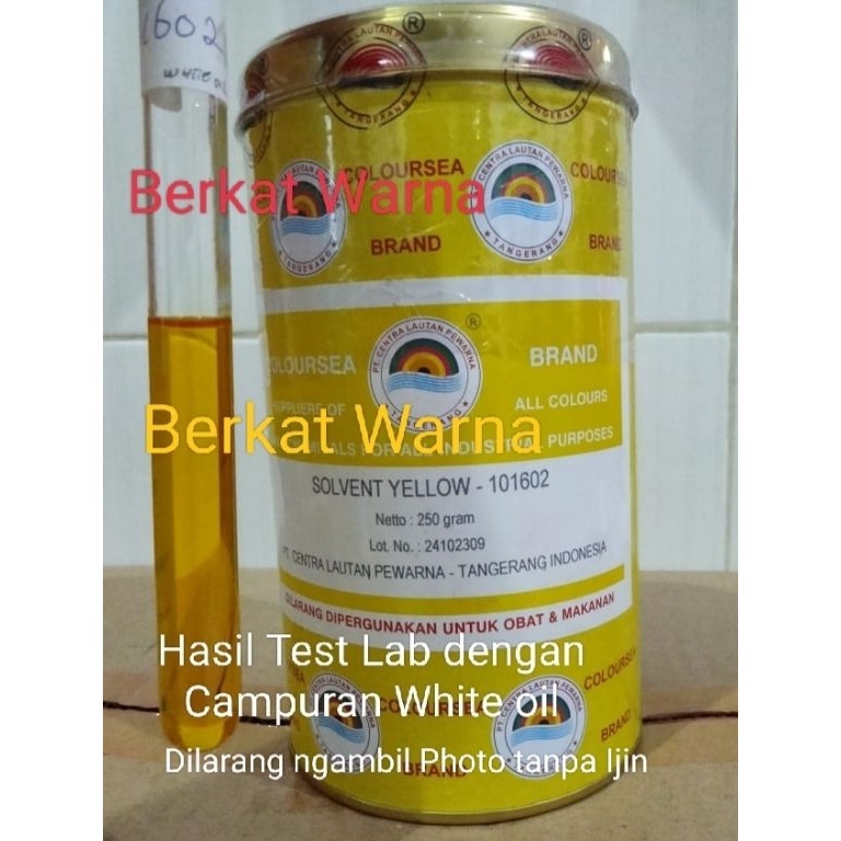 

Pewarna Minyak Solvent Yellow 1162 Coloursea Powder ART R6N8