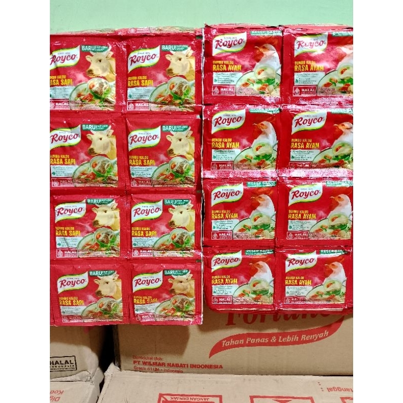 

Royco Ayam Sapi sachet 8gr 1 renceng isi 12